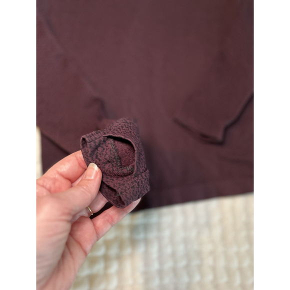 Athleta Flurry Peak Turtleneck, Antique Burgundy/ Black SIZE XS - Picture 4 of 9